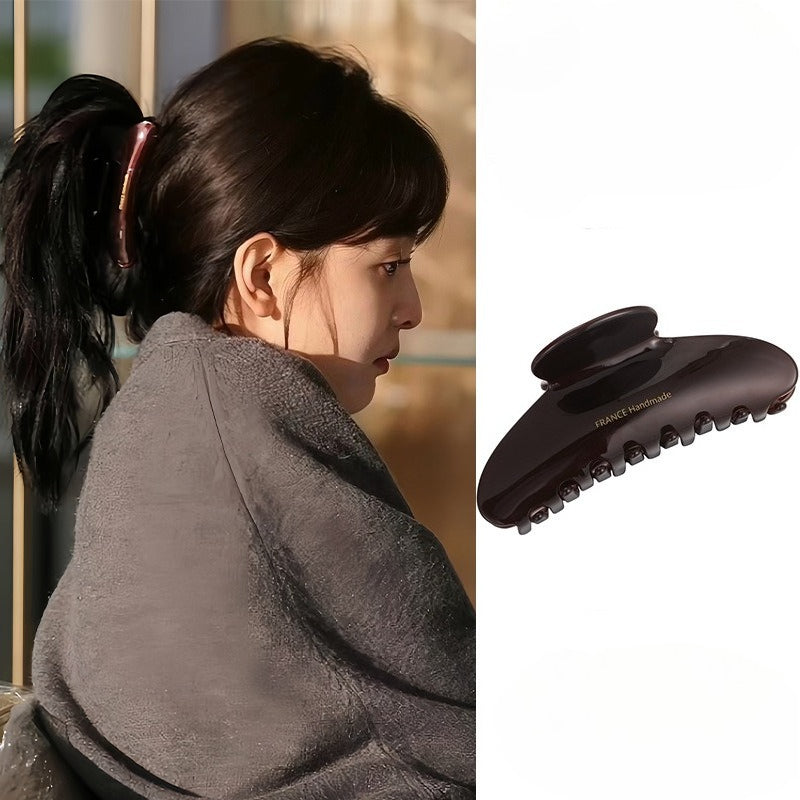 E관 - 아세테이트 올림머리 디자인 집게핀 [22978] 25.10-2