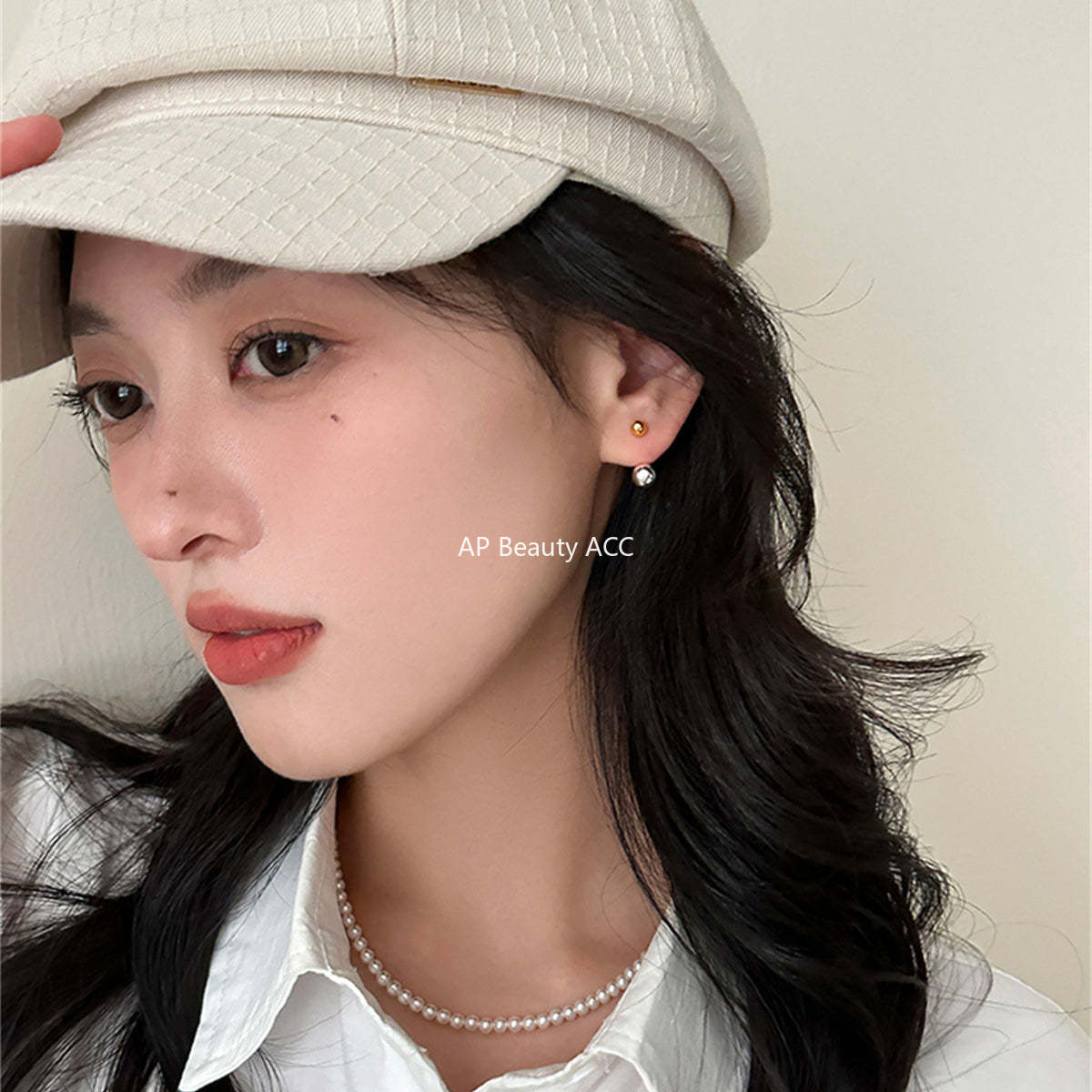A관 - 925 은침 골드 실버 투톤 귀걸이 [EH-3634] 25.08-3