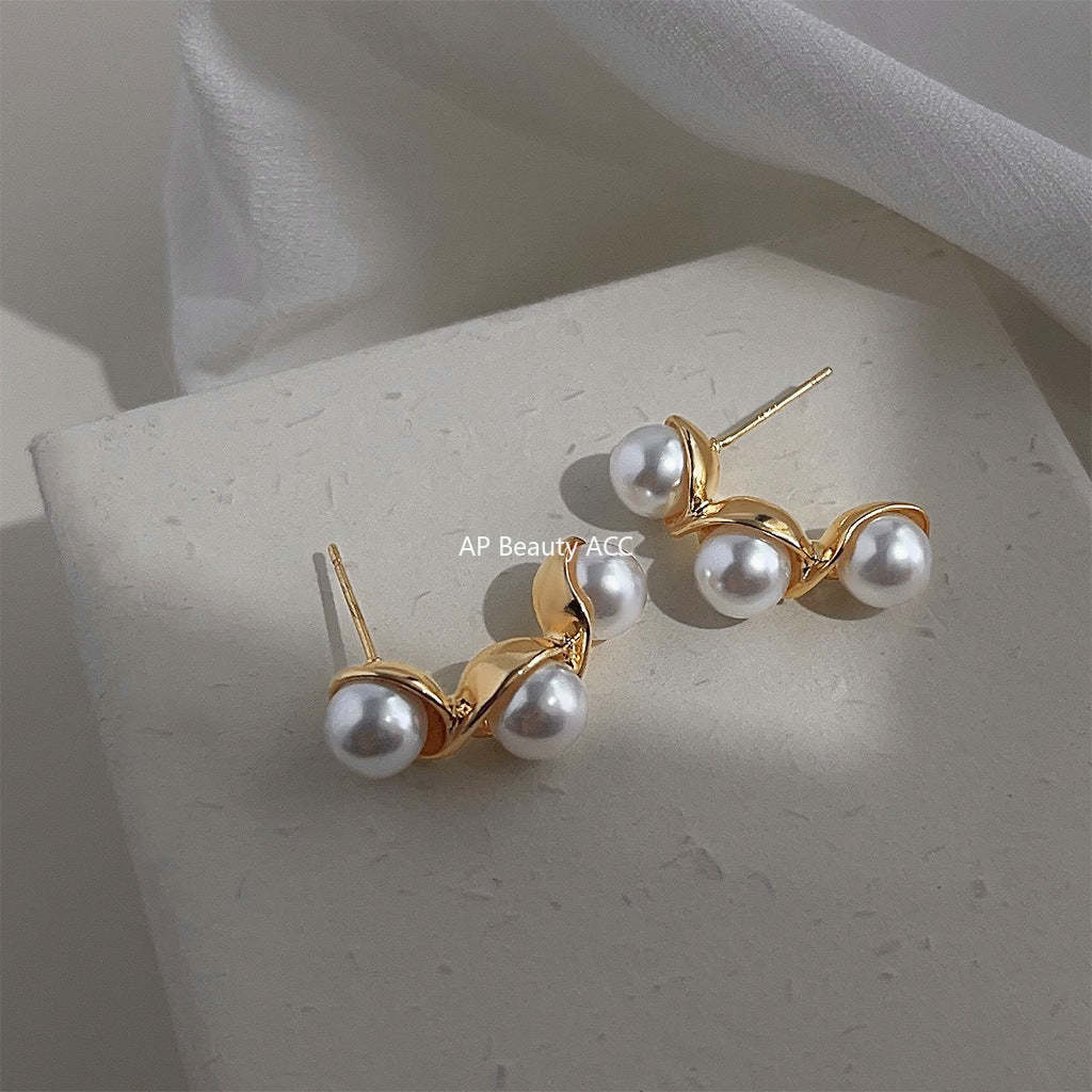 C관 - 14K 도금 고급스러운 기하학 길쭉한 귀걸이 [4049] 24.05-2