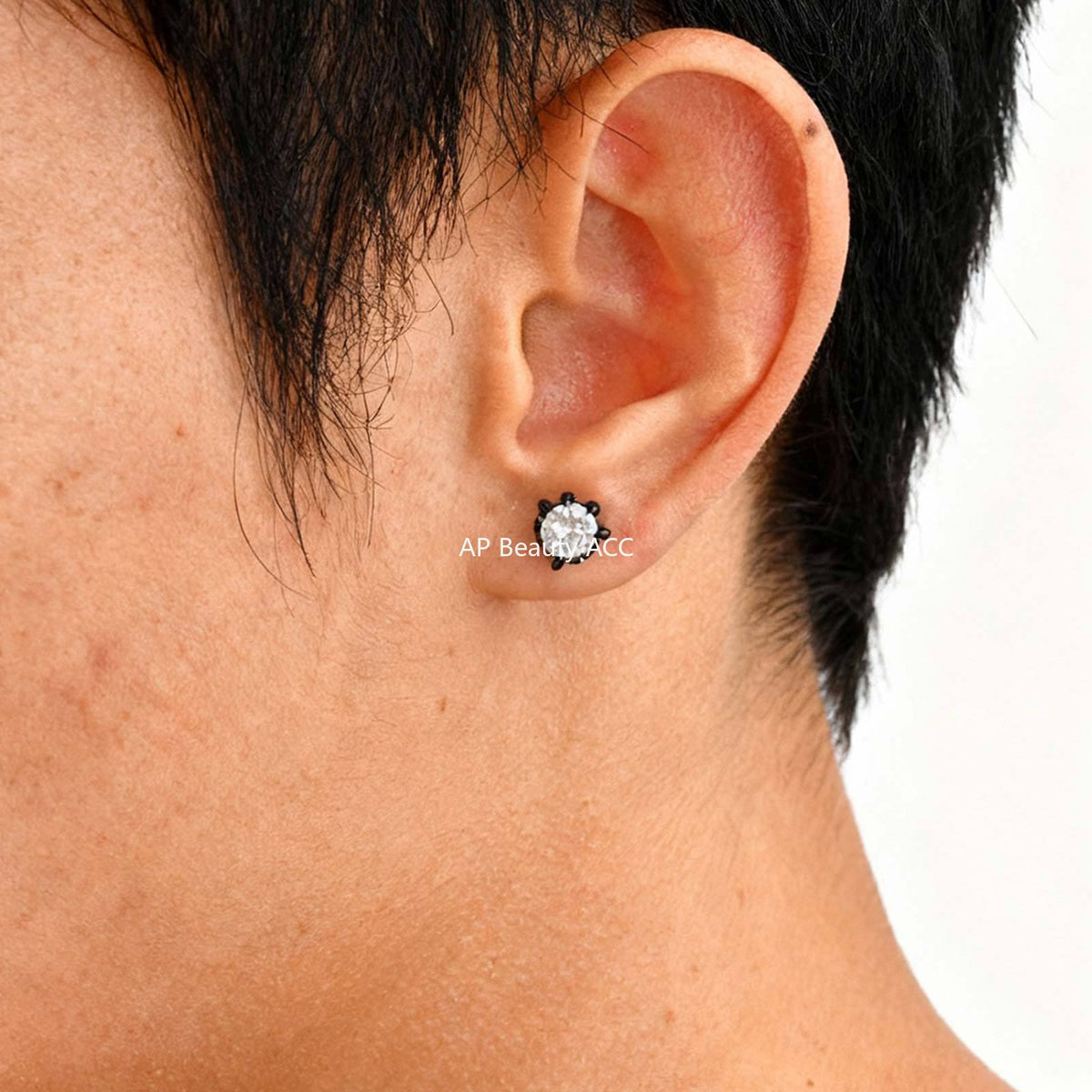 G관 - 화이트 큐빅 드래곤클로 스테인리스 귀걸이 [ES-767B] 25.11-3