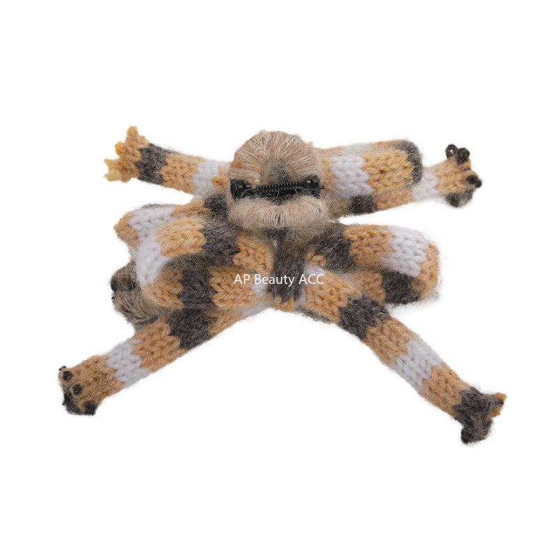 E관 - 털실 니트 소재 리본 모양 집게핀 [26283] 25.11-2