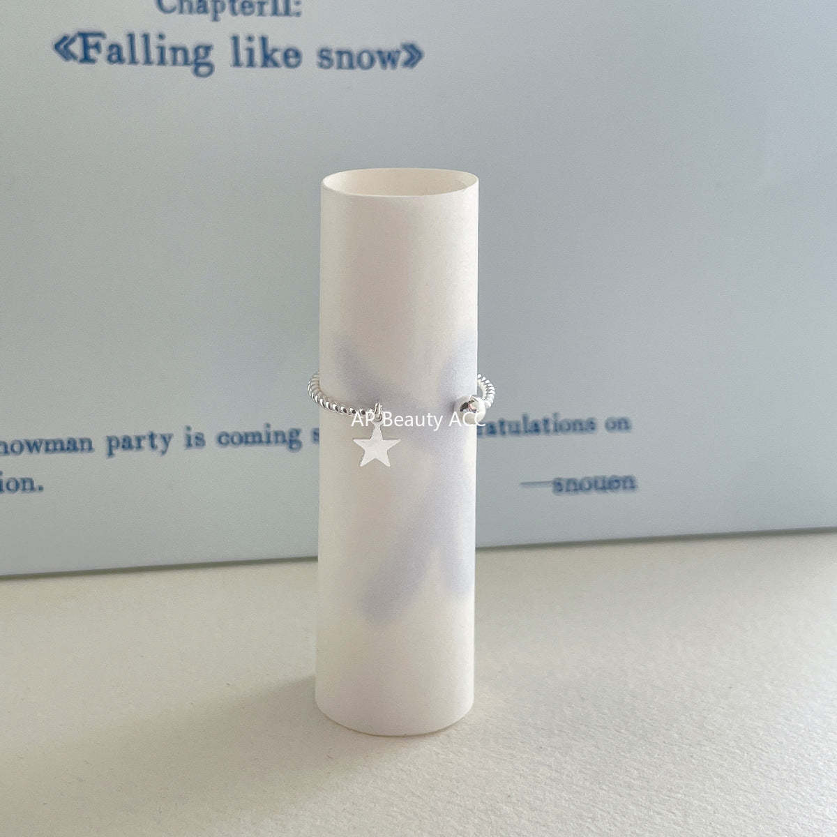 A관 - 925 실버 천사날개 별 디자인 오픈형 반지 [JZ-0717] 25.10-5