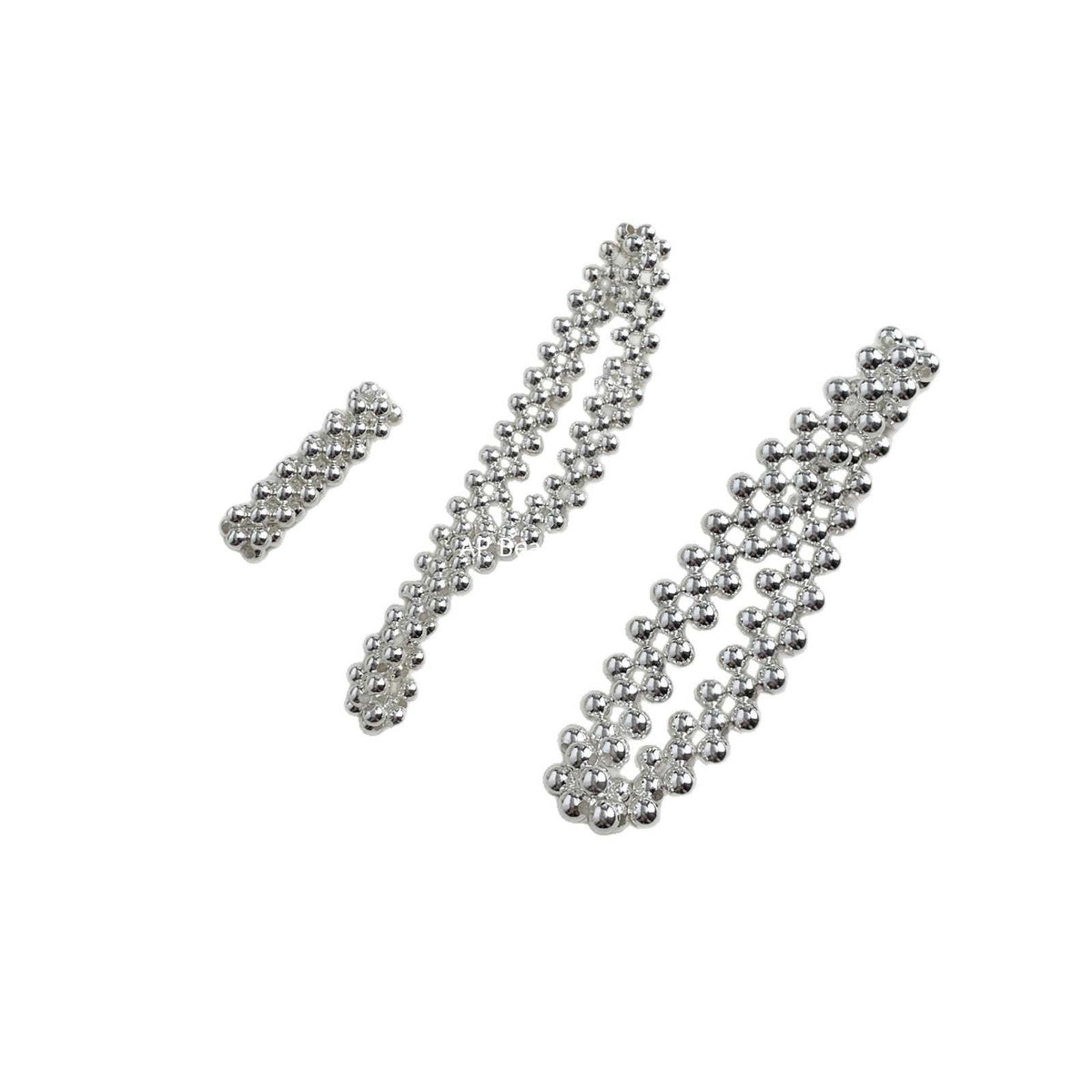 A관 - 925 실버 유광 핸드메이드 비즈 묶음 반지 팔찌 [JA2] 25.09-4