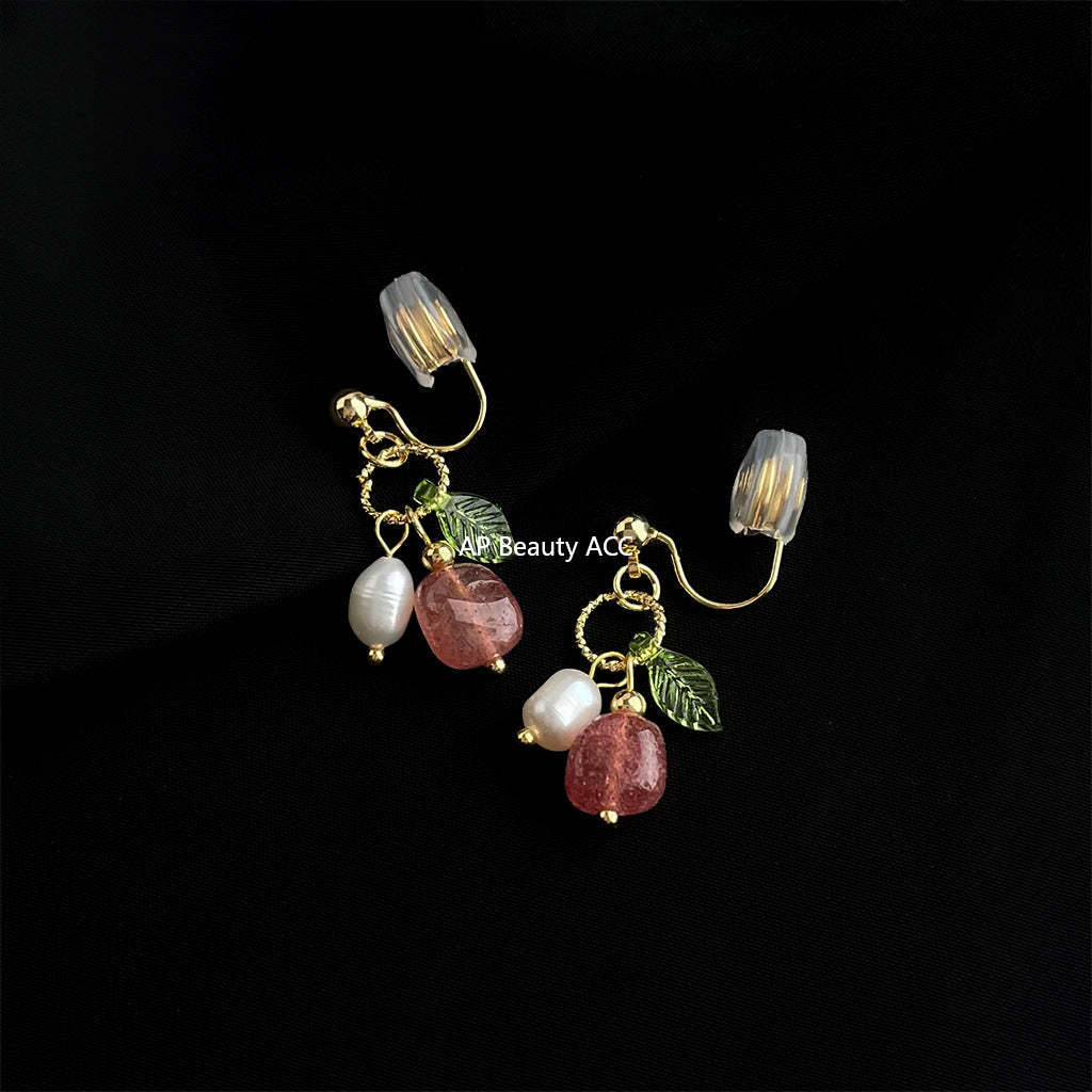 C관 - 담수 진주 골드 도금 나선형 이어커프 귀걸이 [EJ0203P] 25.02-3