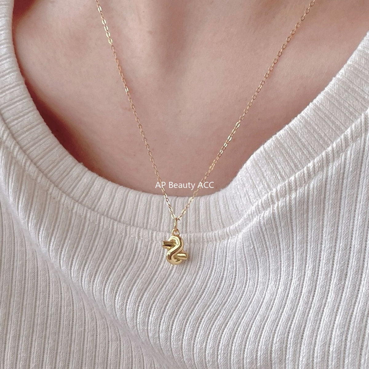 F관 - 925 실버 하트 매듭 펜던트 목걸이 [B1380] 25.11-1