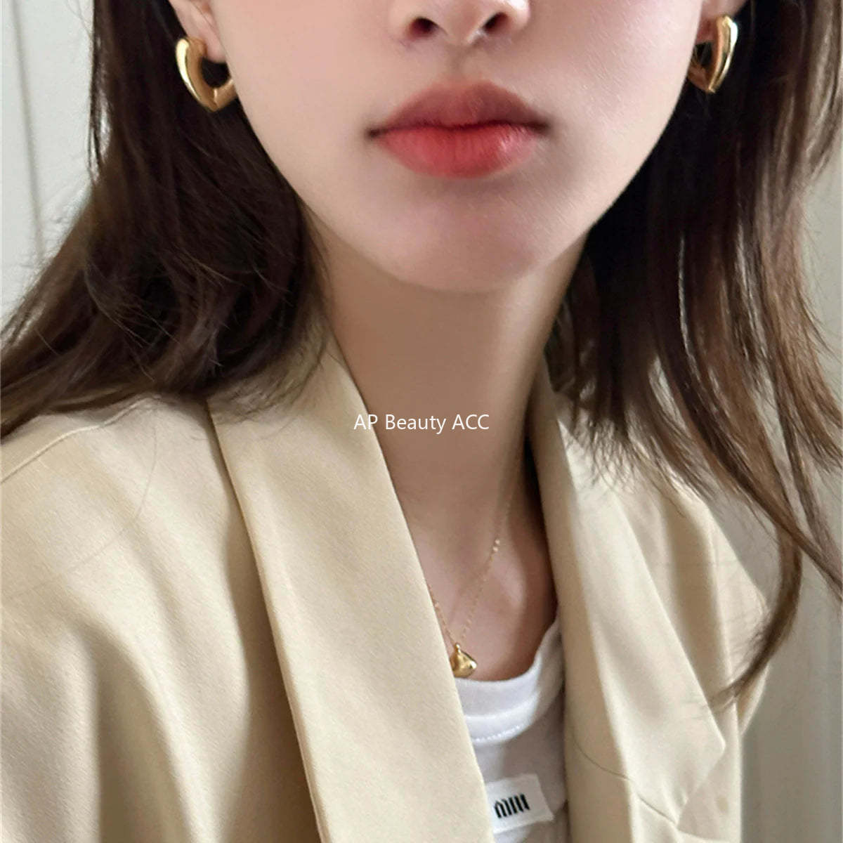 A관 - 925 은침 하트 베이직 링형 귀걸이 [EH-1823] 24.12-4
