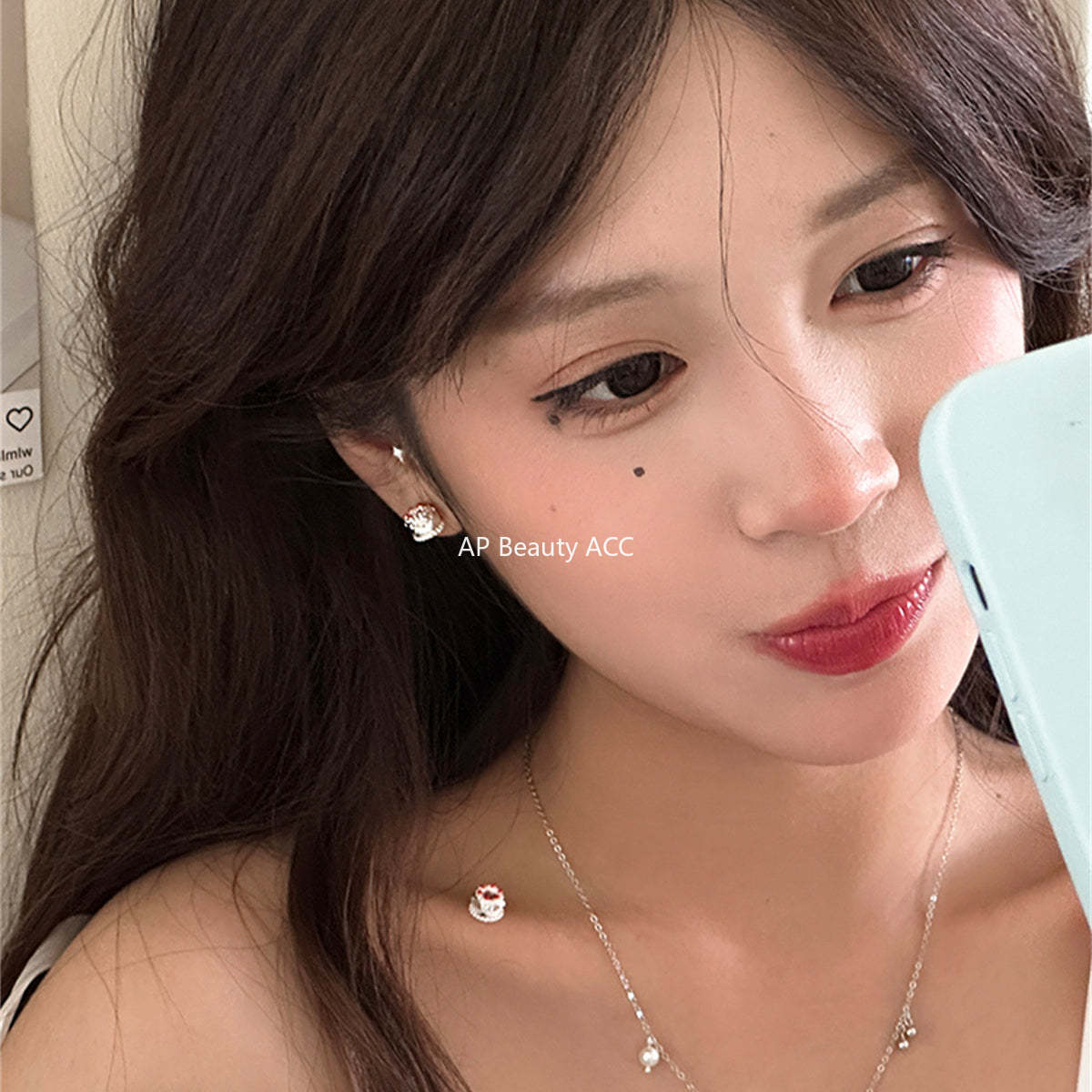 A관 - 925 은침 케이크 귀걸이 [EH-3999] 25.08-4