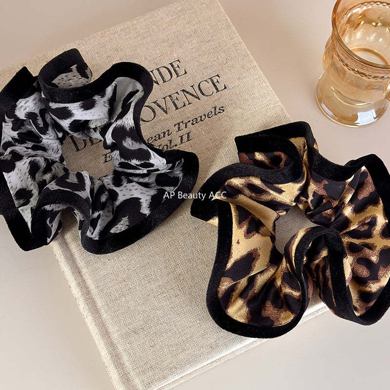 E관 - 호피 패턴 오버로크 곱창 헤어밴드 [27700] 25.11-4