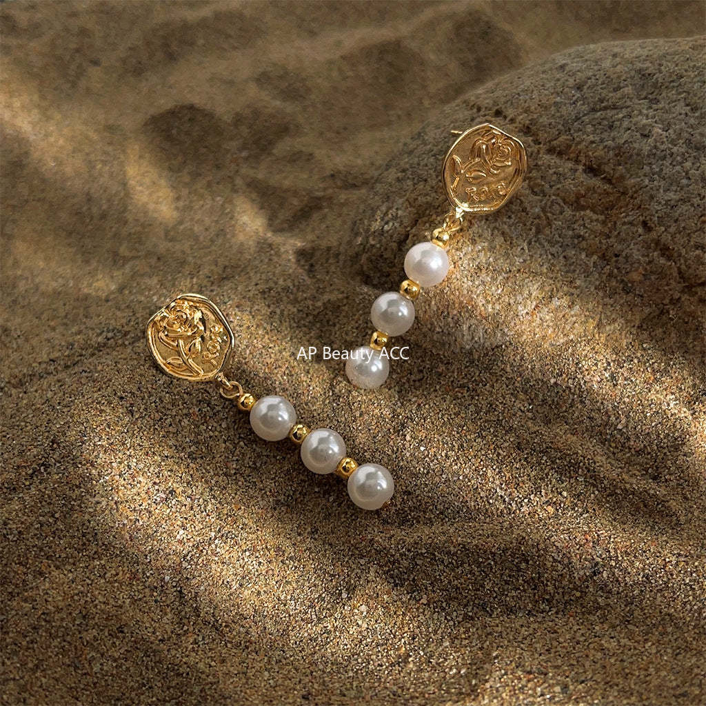 C관 - 가느다란 체인 14K 도금 감각적 귀걸이 [4134] 24.06-1