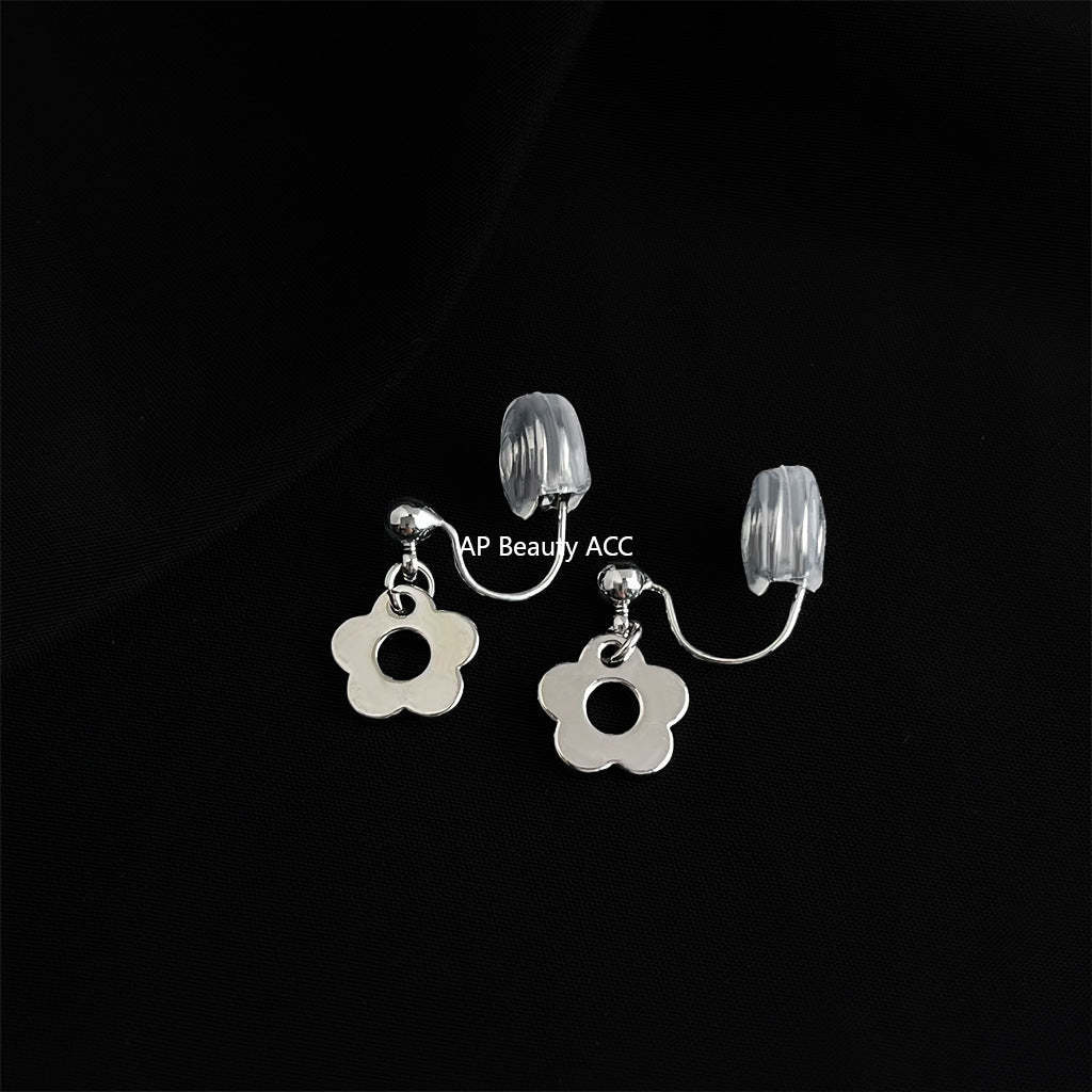 C관 - 큐빅 레진 진주 무피어싱 나선형 이어커프 귀걸이 [EJ0203F] 25.02-3