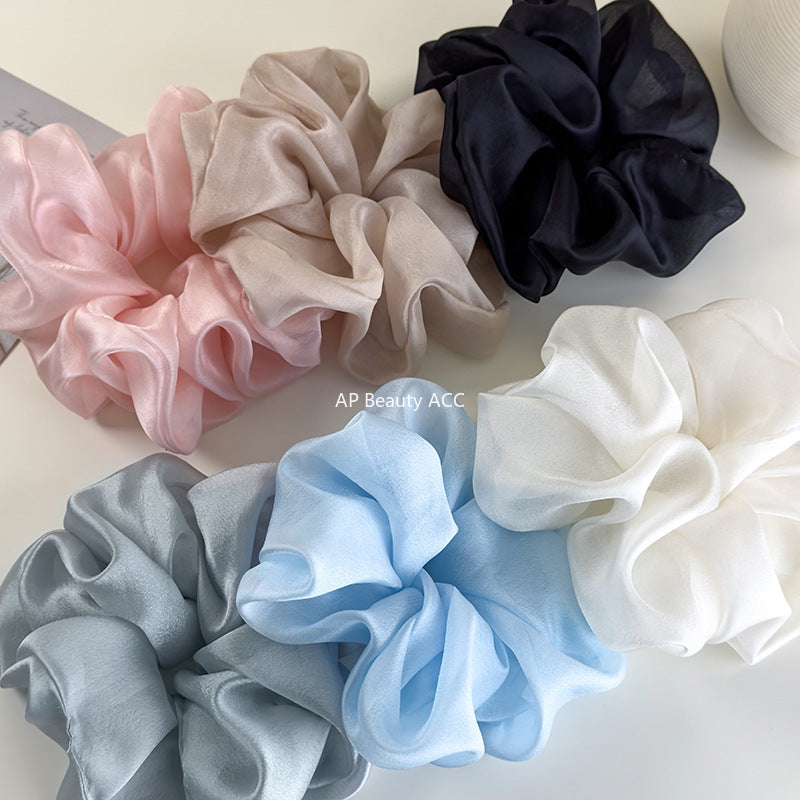 E관 - 프렌치 오간자 망사 대형 곱창 헤어밴드 [26536] 25.10-2