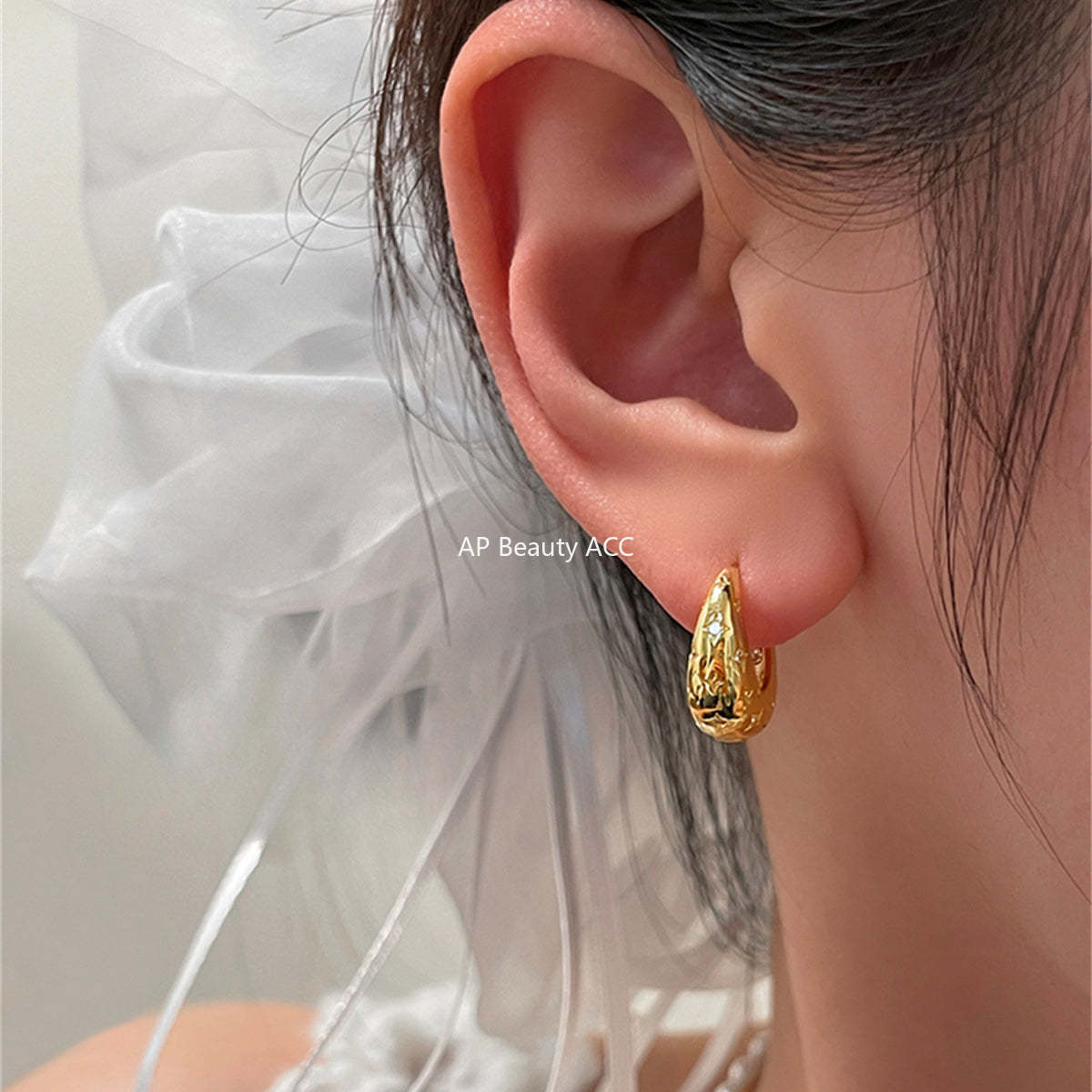 A관 - 큐빅 스타 포인트 925 은침 귀걸이 [EH-3684] 25.07-1