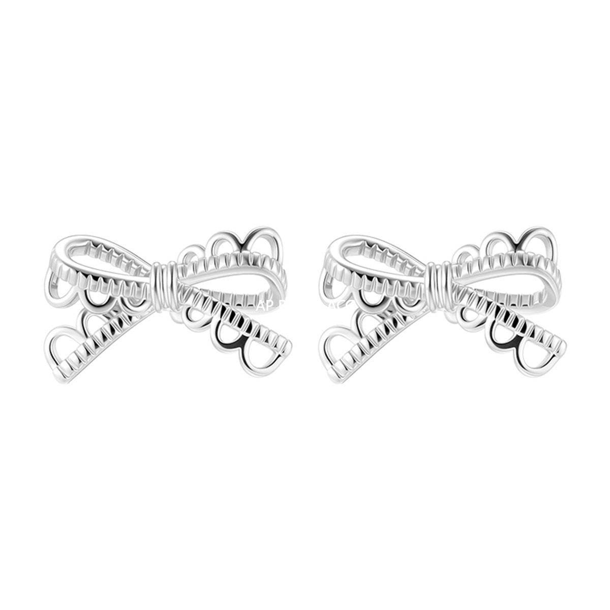 A관 - 리본 모양 플로럴 엣지 귀걸이 [EH-4167] 25.10-2