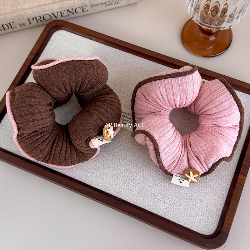 E관 - 블루 핑크 스타 입체 충전솜 곱창 헤어밴드 [27577] 25.10-3