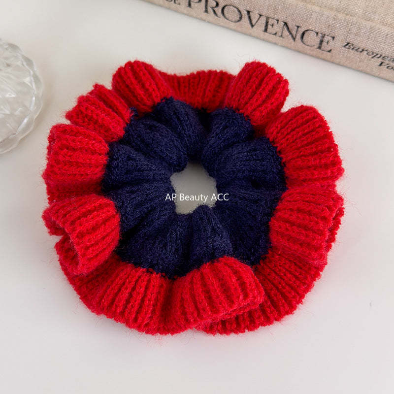 E관 - 투톤 컬러 니트 울 곱창 헤어밴드 [27516] 25.09-4