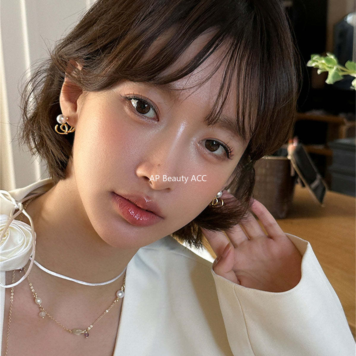 A관 - 925 은침 심플 라인 진주 스터드 귀걸이 [EH-4026] 25.10-4