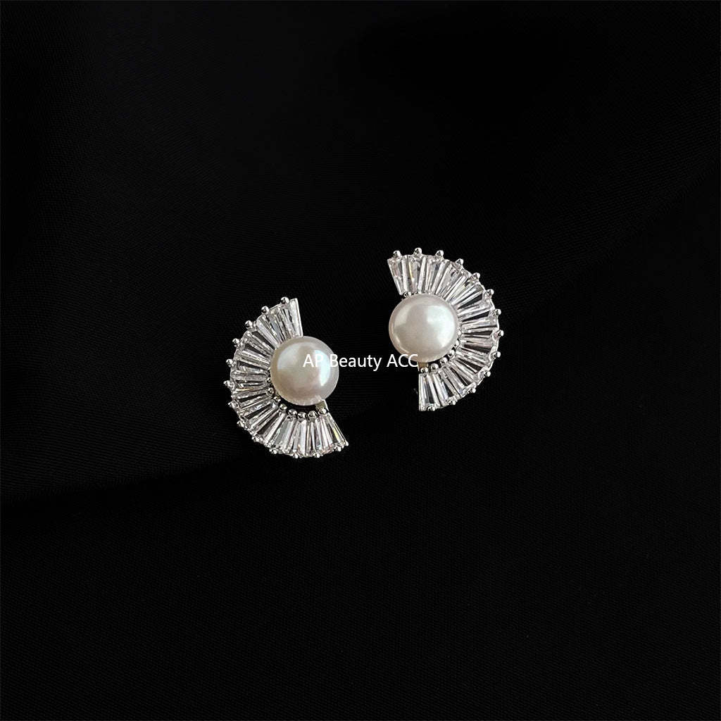 C관 - 담수 진주 골드 도금 나선형 이어커프 귀걸이 [EJ0203P] 25.02-3