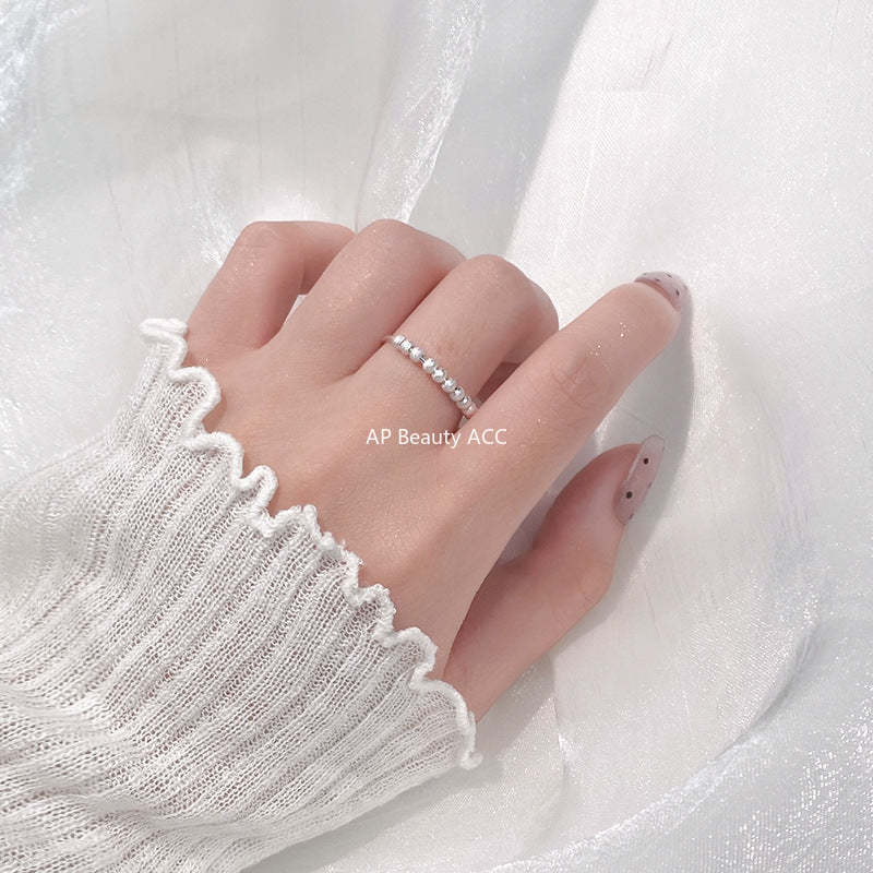 B관 - 925 실버 라운드 비즈 디자인 반지 [YC3050R_2] 24.09-3
