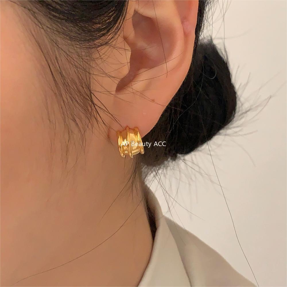 F관 - 925 실버 곡선형 귀걸이 [C1304] 24.04-4