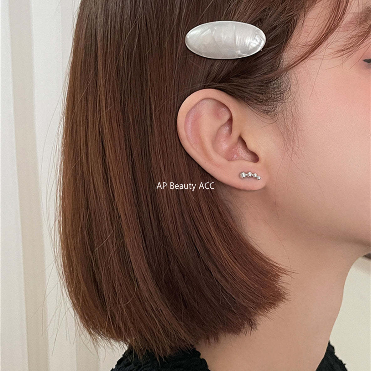 A관 - 925 은침 진주 언밸런스 스터드형 귀걸이 [EH-3346] 25.01-2