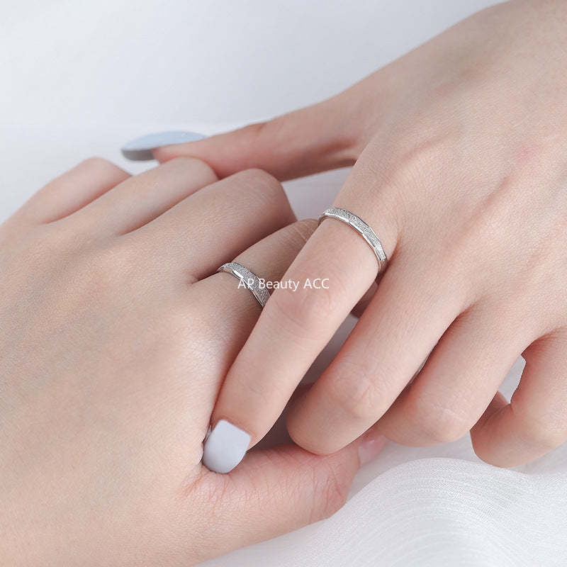 B관 - 999 실버 심플 미니 펀칭 링 커플 반지 [YC3129R_1] 25.10-4