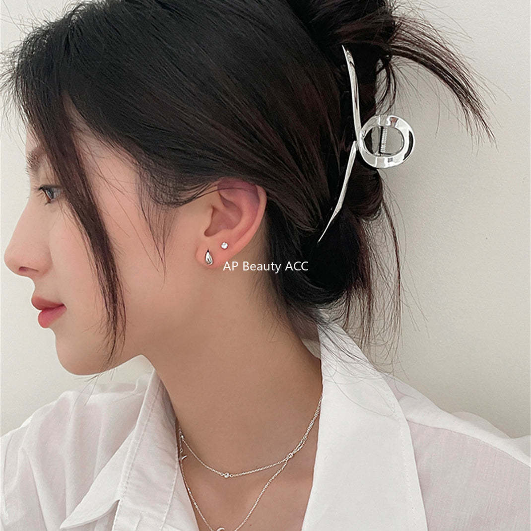 A관 - 미니 물방울 디자인 925 은침 귀걸이 [EH-3770] 25.07-4