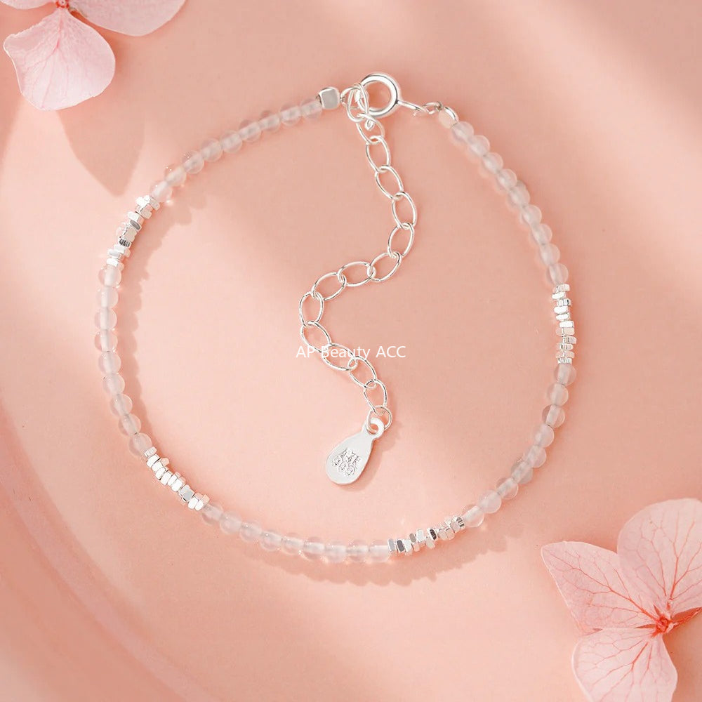 B관 - 999 실버 마노 실버 파편 커플 팔찌 [YC4745SL_1] 25.11-4