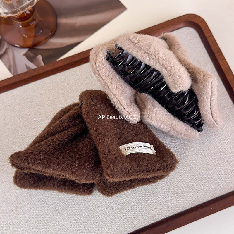 E관 - 모직 컬러 삼각형 대형 집게핀 [27721] 25.11-4