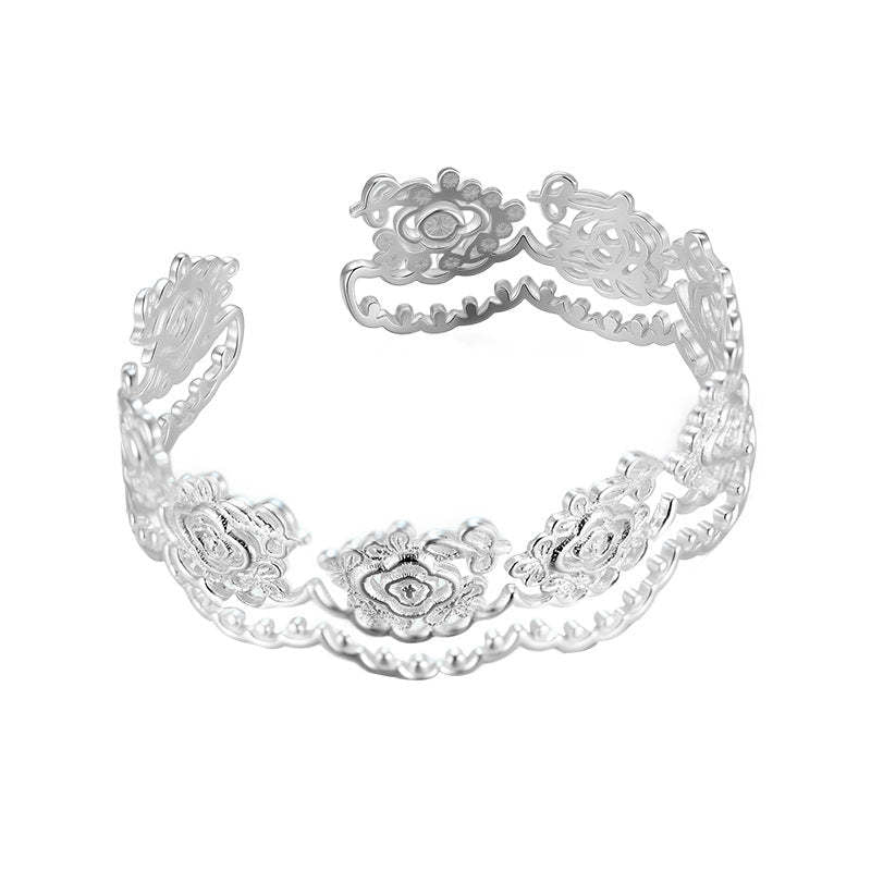 A관 - 플라워 레이스 디자인 오픈형 팔찌 [SL-486] 25.10-5