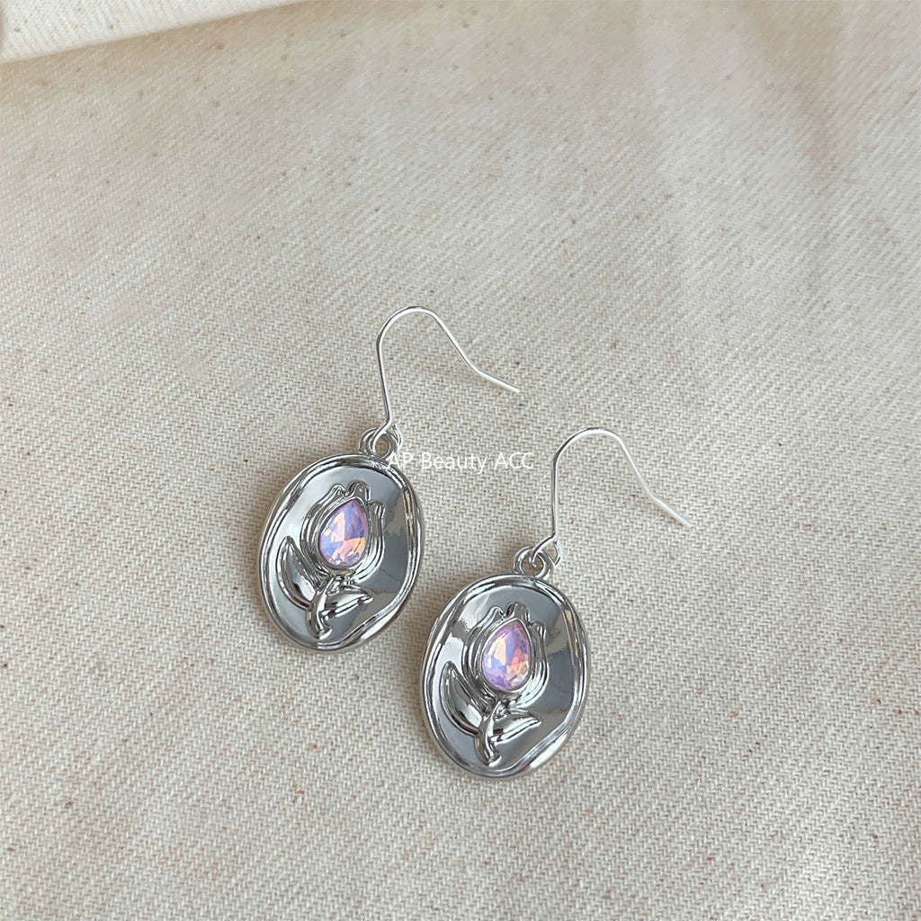 C관 - 개성 있는 유리 크리스탈 2024 신상 귀걸이 [4169] 24.05-5