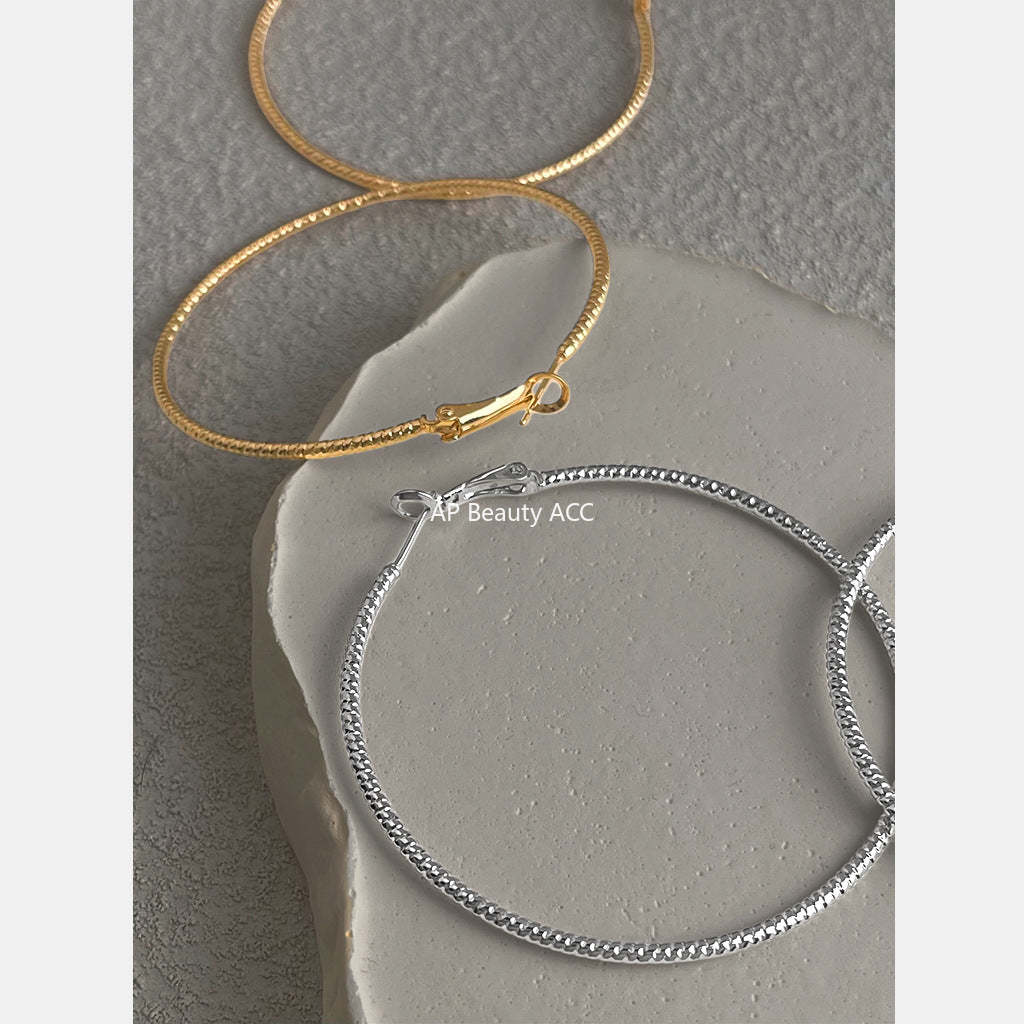 C관 - 대형 후프 링 925 은침 귀걸이 [7165-7172] 25.11-4