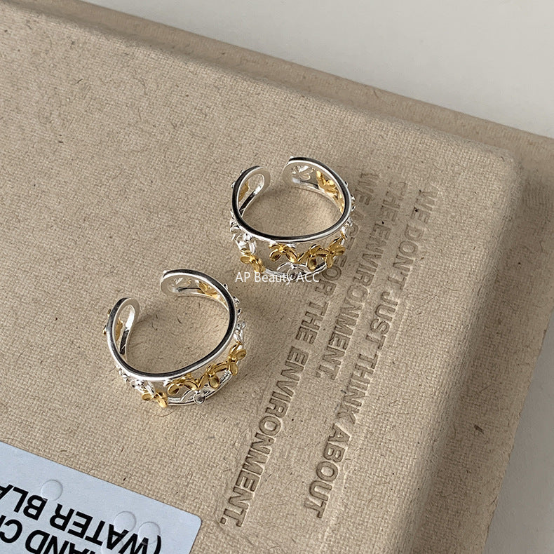 A관 - 925 실버 플라워 오픈형 반지 [JA73] 25.10-2