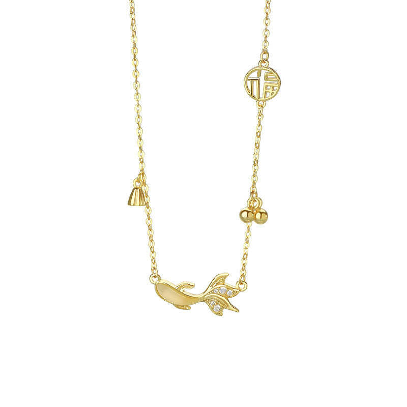 B관 - 999 실버 행운 잉어 물고기 펜던트 목걸이 [YC3904N_1] 25.11-4