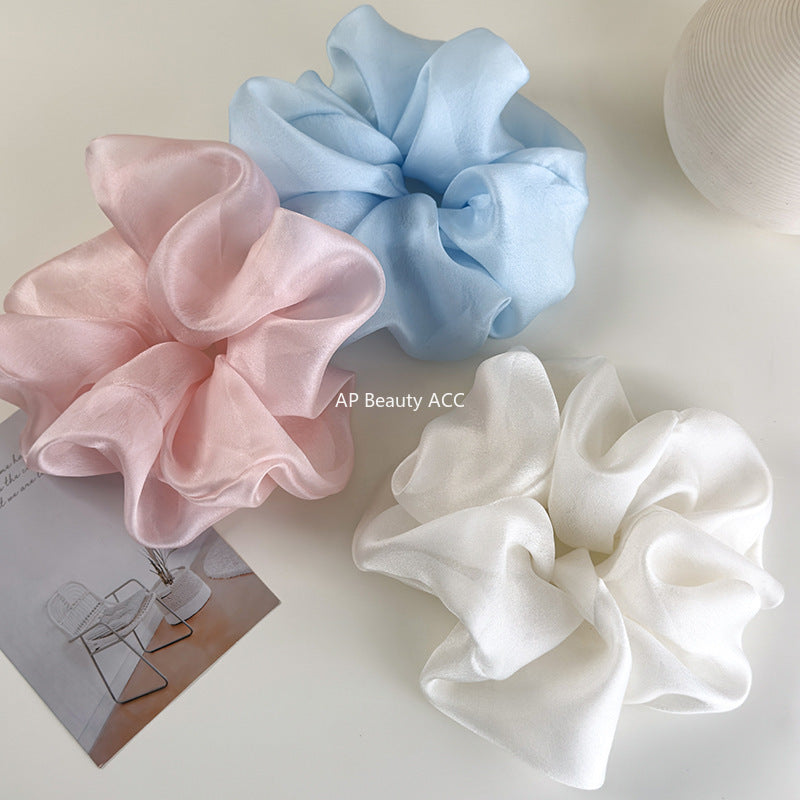 E관 - 프렌치 오간자 망사 대형 곱창 헤어밴드 [26536] 25.10-2