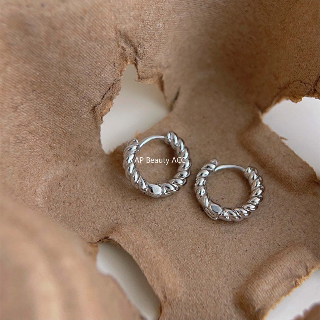 C관 - 미세 큐빅 장식 귀걸이 데일리 귀걸이 [3608-3609] 24.01-4