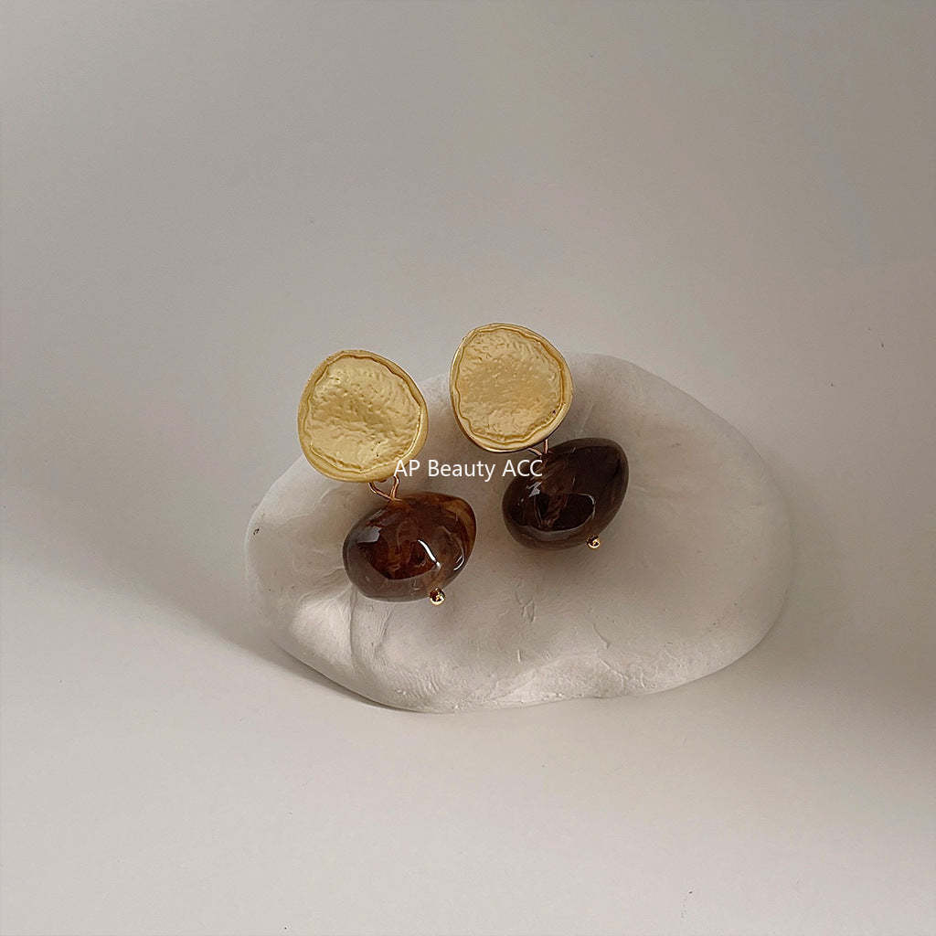 C관 - 빈티지 홍콩 스타일 비정형 은침 귀걸이 [48] 24.04-1