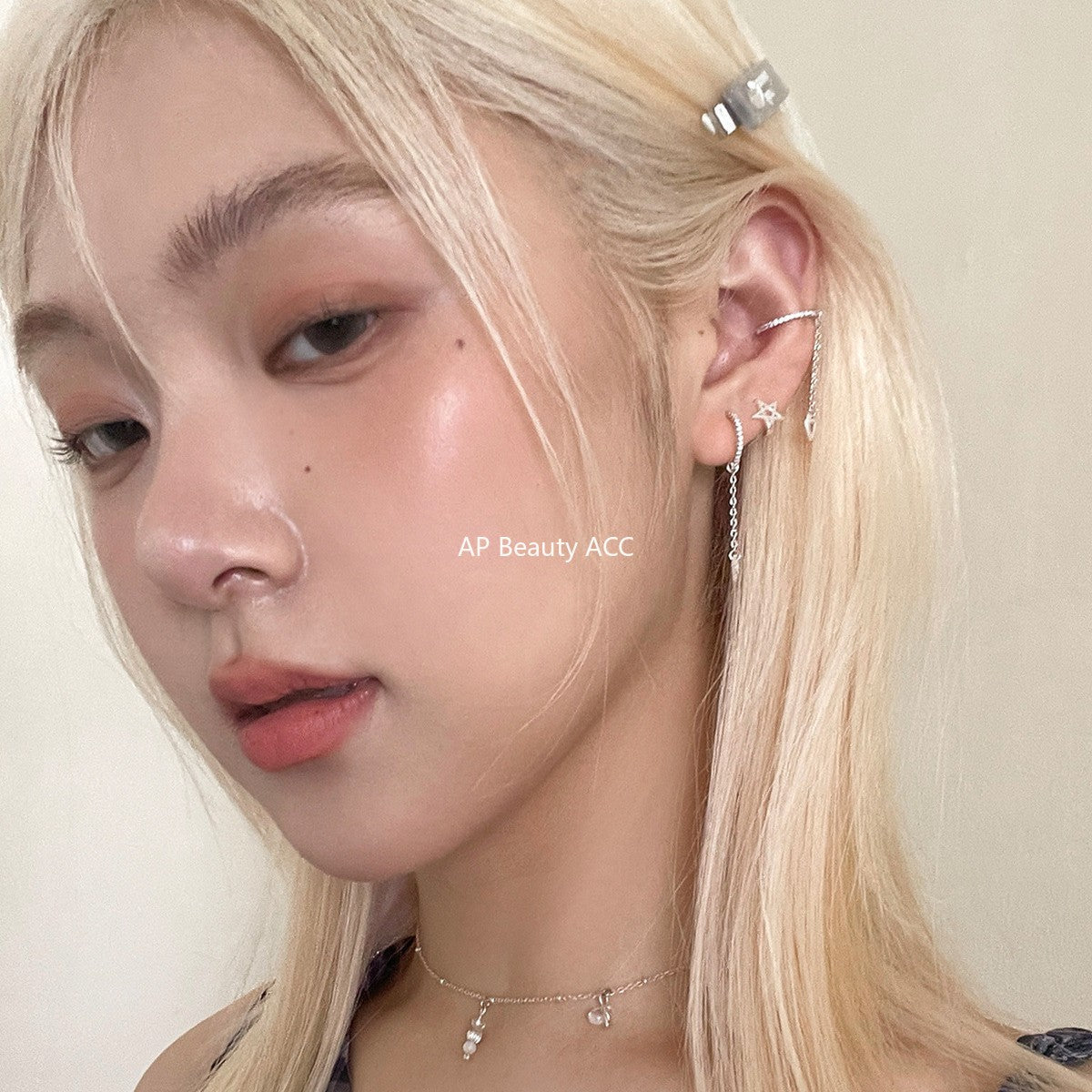 A관 - 925 은침 마름모 드롭 큐빅 디자인 귀걸이 [EH-4181] 25.10-3