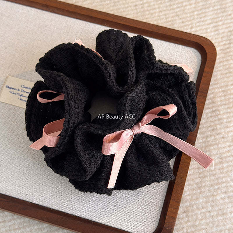 E관 - 니트 리본 디자인 곱창 헤어밴드 [27784] 25.12-2