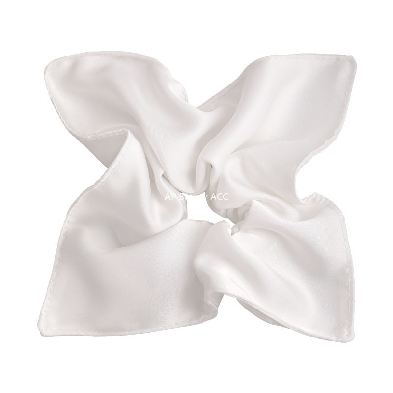 E관 - 새틴 스카프 포니테일 사각 곱창 헤어밴드 [27567] 25.10-3