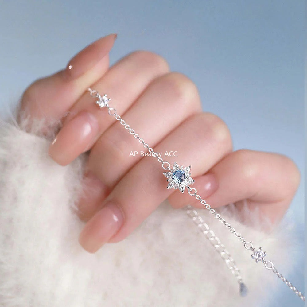 B관 - 999 실버 눈꽃 큐빅 목걸이 반지 팔찌 [YC0938N_1 YC3199R_1 YC4059SL_1] 25.12-3