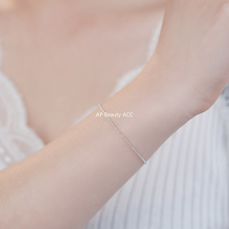 B관 - 925 실버 슬림 비즈 팔찌 [YC4933SL_1] 25.10-2