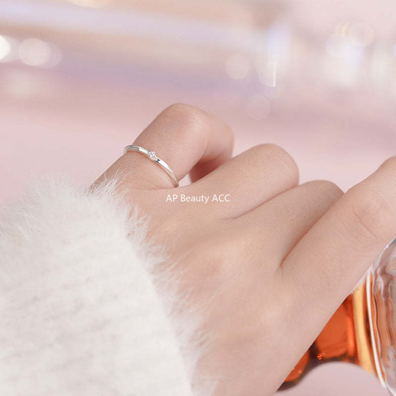 B관 - 999 실버 큐빅 뫼비우스 꼬임 반지 [YC3054R_1] 25.09-4