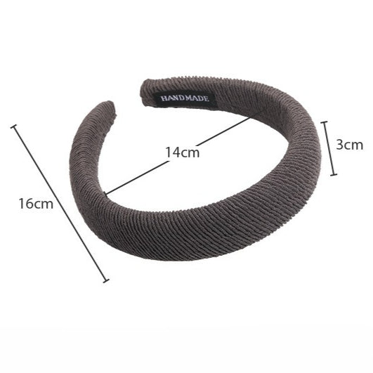 E관 - 코듀로이 스펀지 와이드 머리띠 [21924] 25.11-2