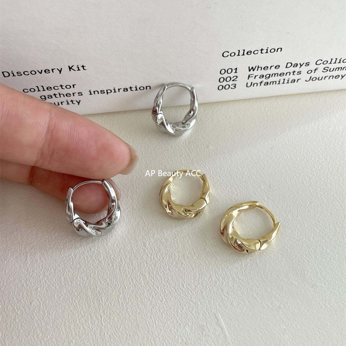 A관 - 925 은침 트위스트 링 귀걸이 [EH-4024] 25.10-2