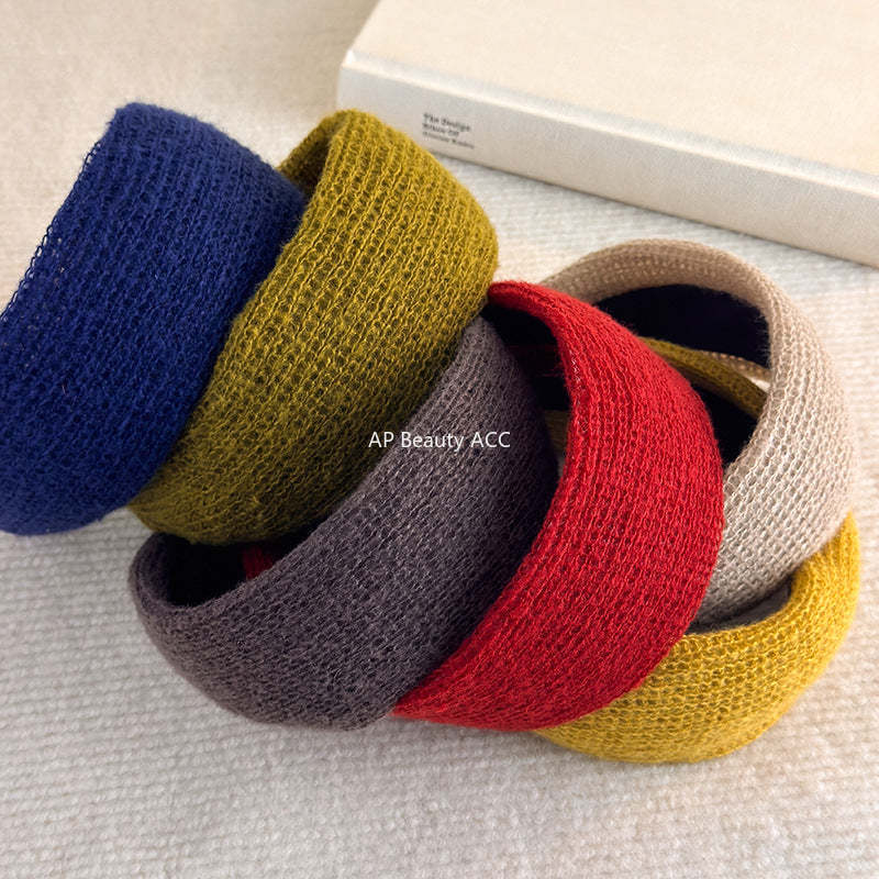 E관 - 니트 소재 볼륨 와이드 머리띠 [27794] 25.12-3