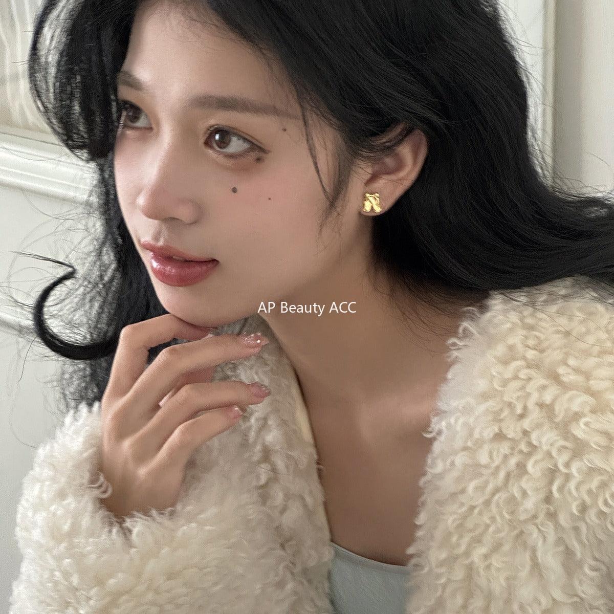A관 - 925 은침 발레 슈즈 리본 귀걸이 [EH-2726] 24.03-2