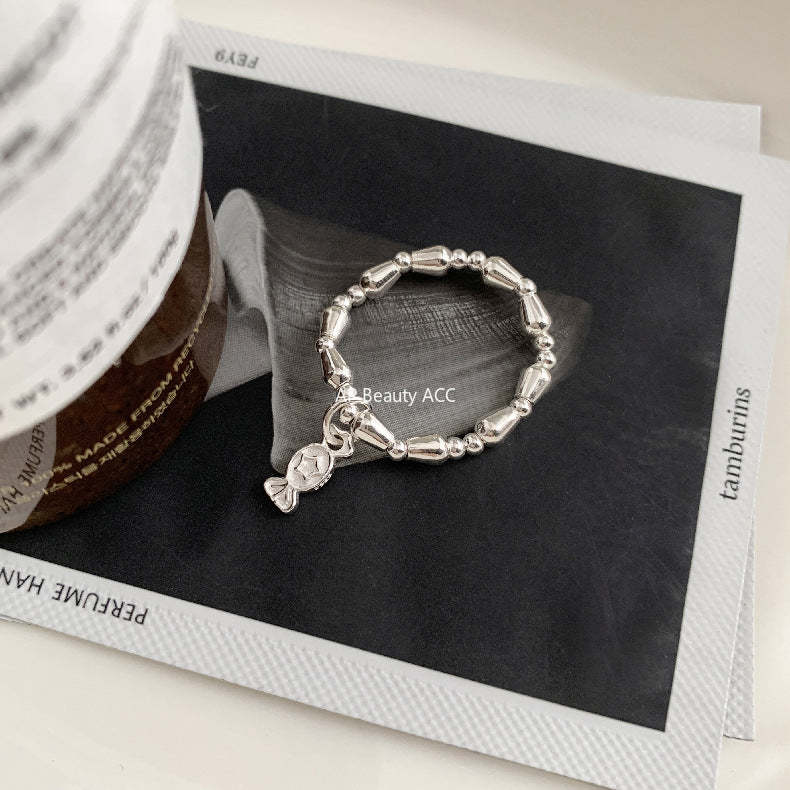 A관 - 클로버 십자가 하트 코끼리 미니 펜던트 925실버 비즈 반지 [RC] 25.11-4