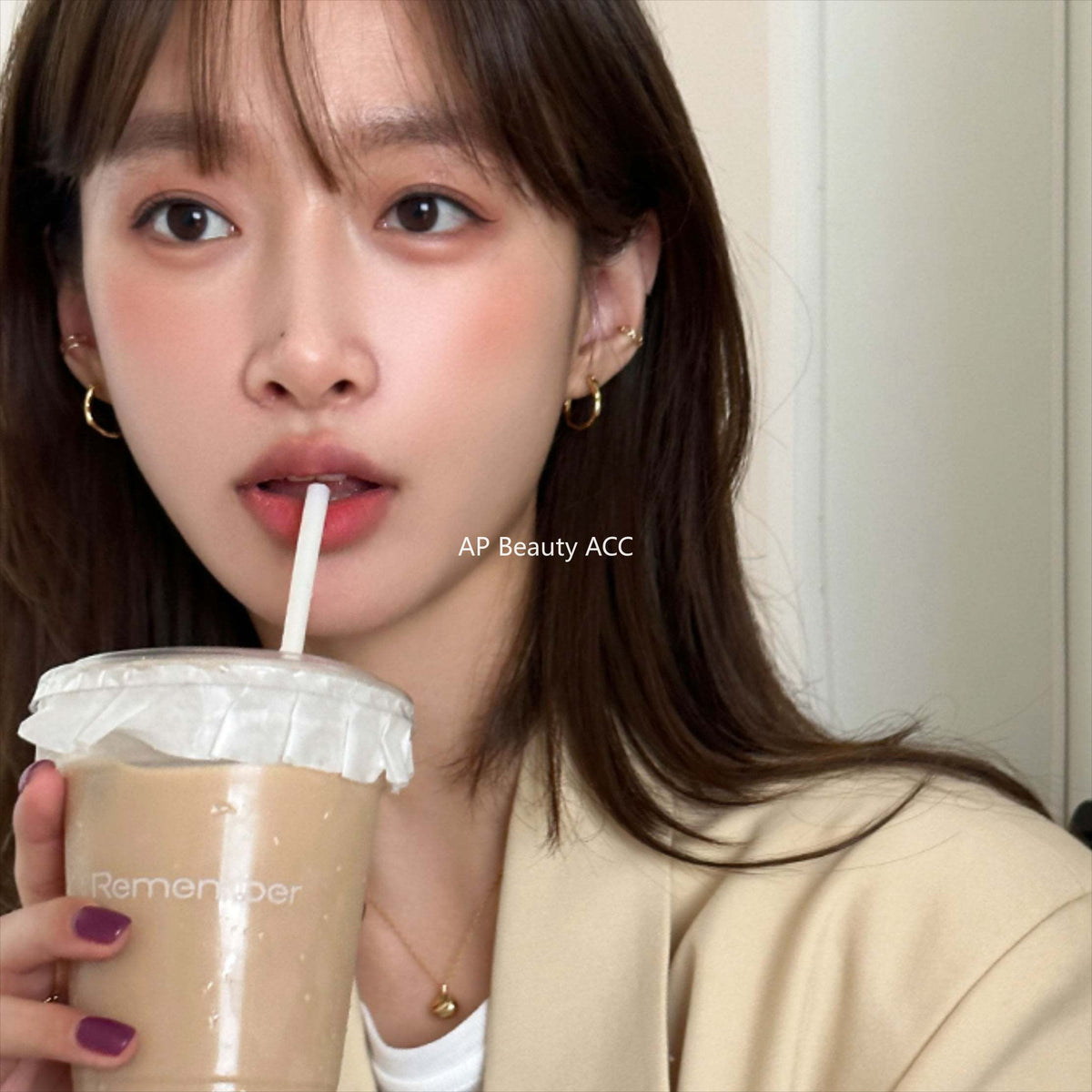 A관 - 925 은침 정형 심플 링 스터드 귀걸이 [EH-1754.SJ] 25.12-3