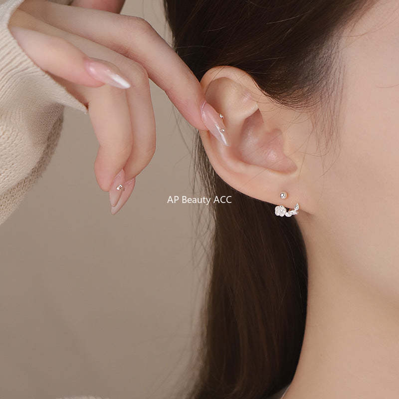 B관 - 플라워 999 실버 목걸이 귀걸이 [YC1349N_1 YC4477E_1] 25.05-1