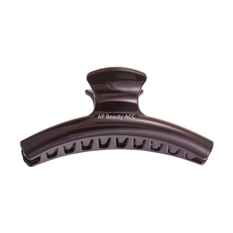 E관 - 초콜릿 브라운 리본 디자인 집게핀 [27614] 25.10-5